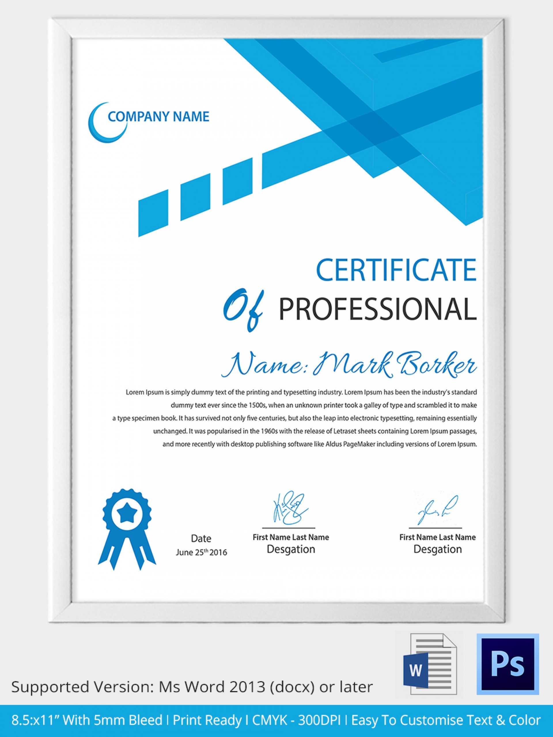 001 Certificate Template Ms Word Free Stupendous Ideas Of Within Professional Certificate Templates For Word