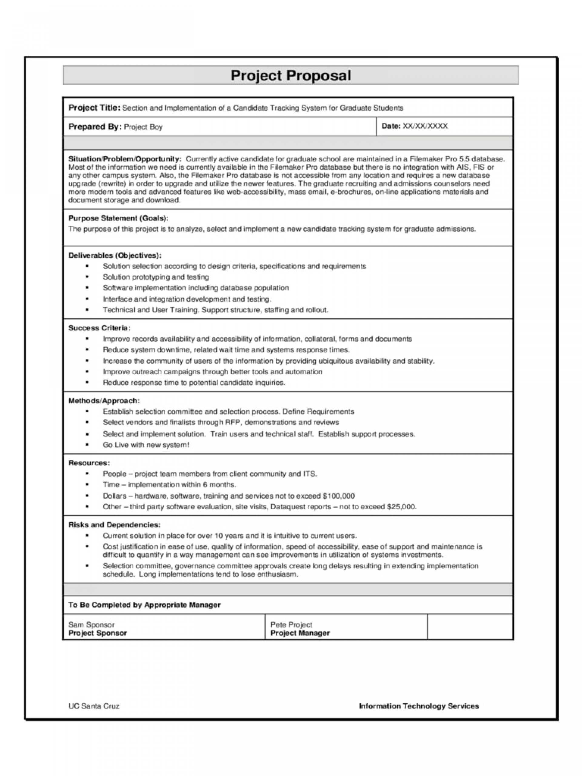 001 Project Proposal Template Word Ideas Ic Business With Regard To Software Project Proposal Template Word