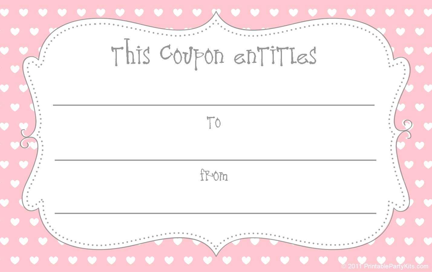 001 Valentine Love Coupon Make Your Own Template Imposing Pertaining To Love Coupon Template For Word