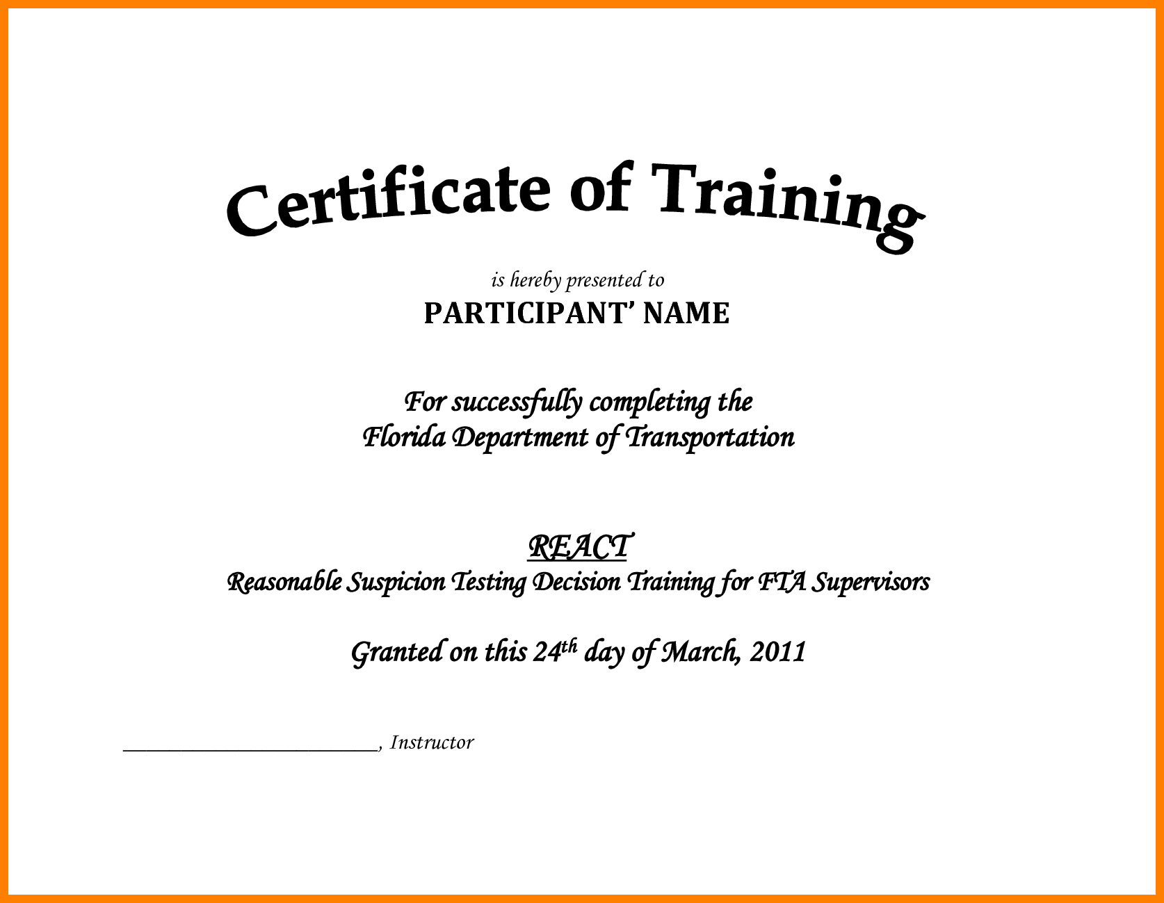 002 Free Printable Training Certificates Templates Pdf Sales With Regard To Training Certificate Template Word Format