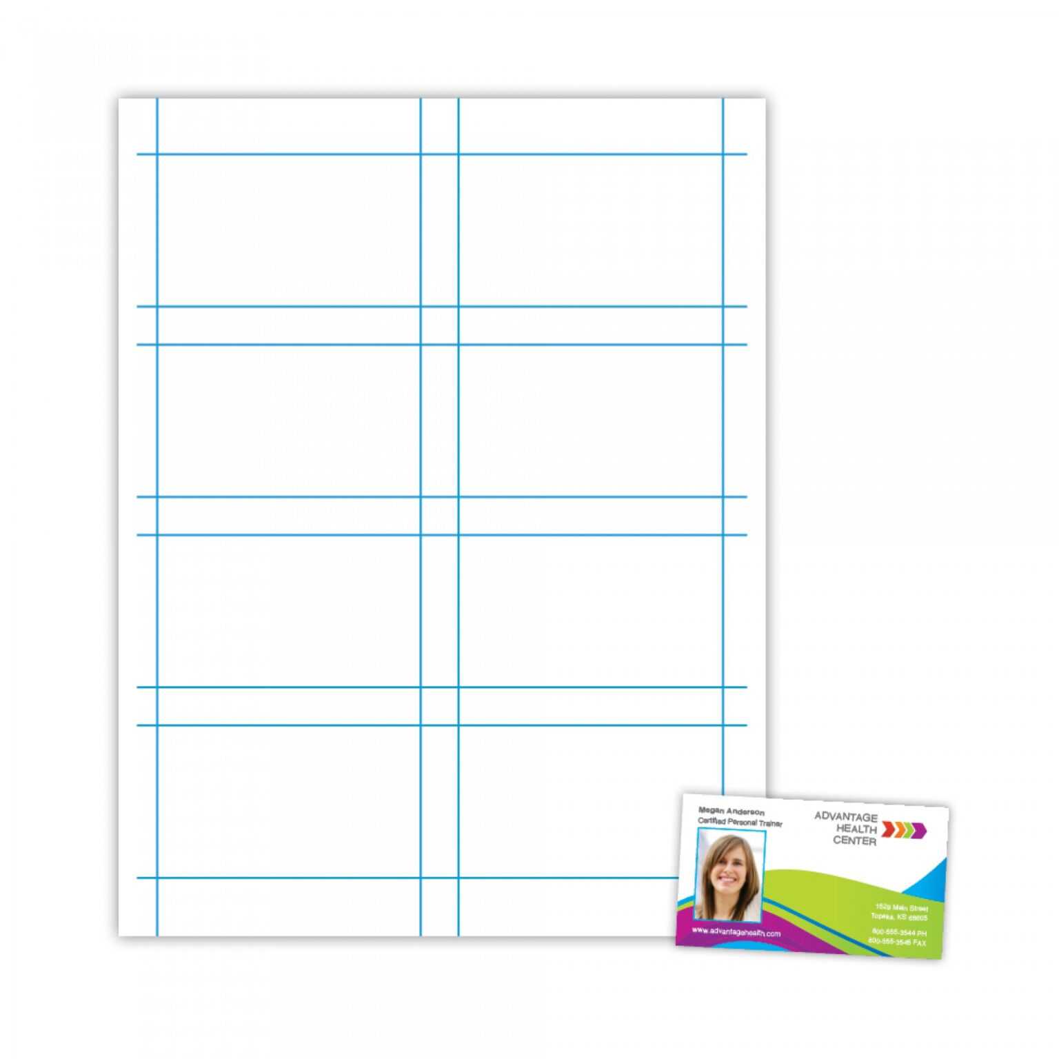 Blank Business Card Template Photoshop