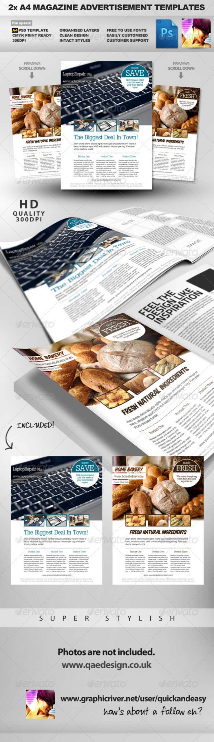 003 D7Henvd Intended For Magazine Ad Template Word