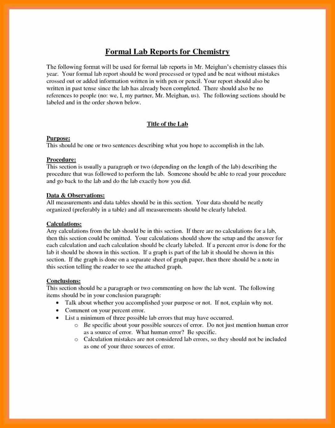 003 Formal Lab Report Example Best Write Up Template Of For Lab Report Template Chemistry