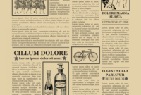 003 Vintage Newspaper Template Word Old Microsoft intended for Old Newspaper Template Word Free