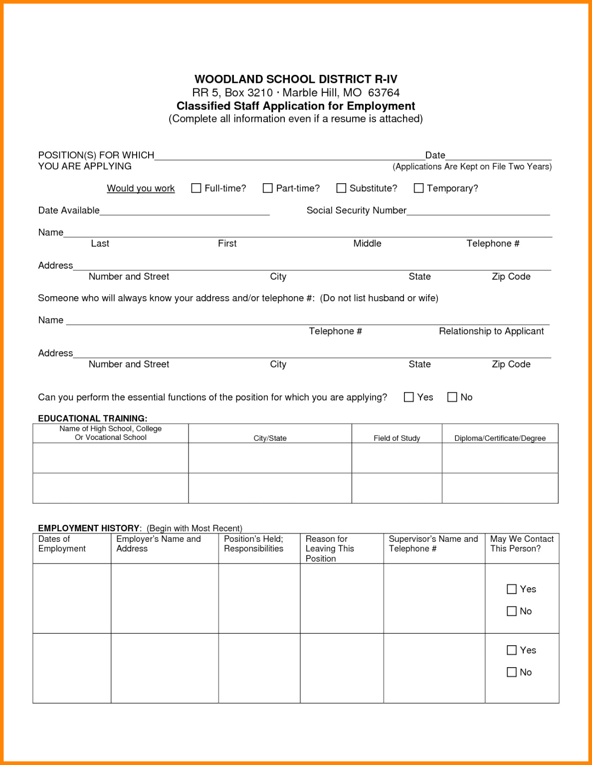 004 Job Application Template Microsoft Word Ledger Paper Intended For Employment Application Template Microsoft Word