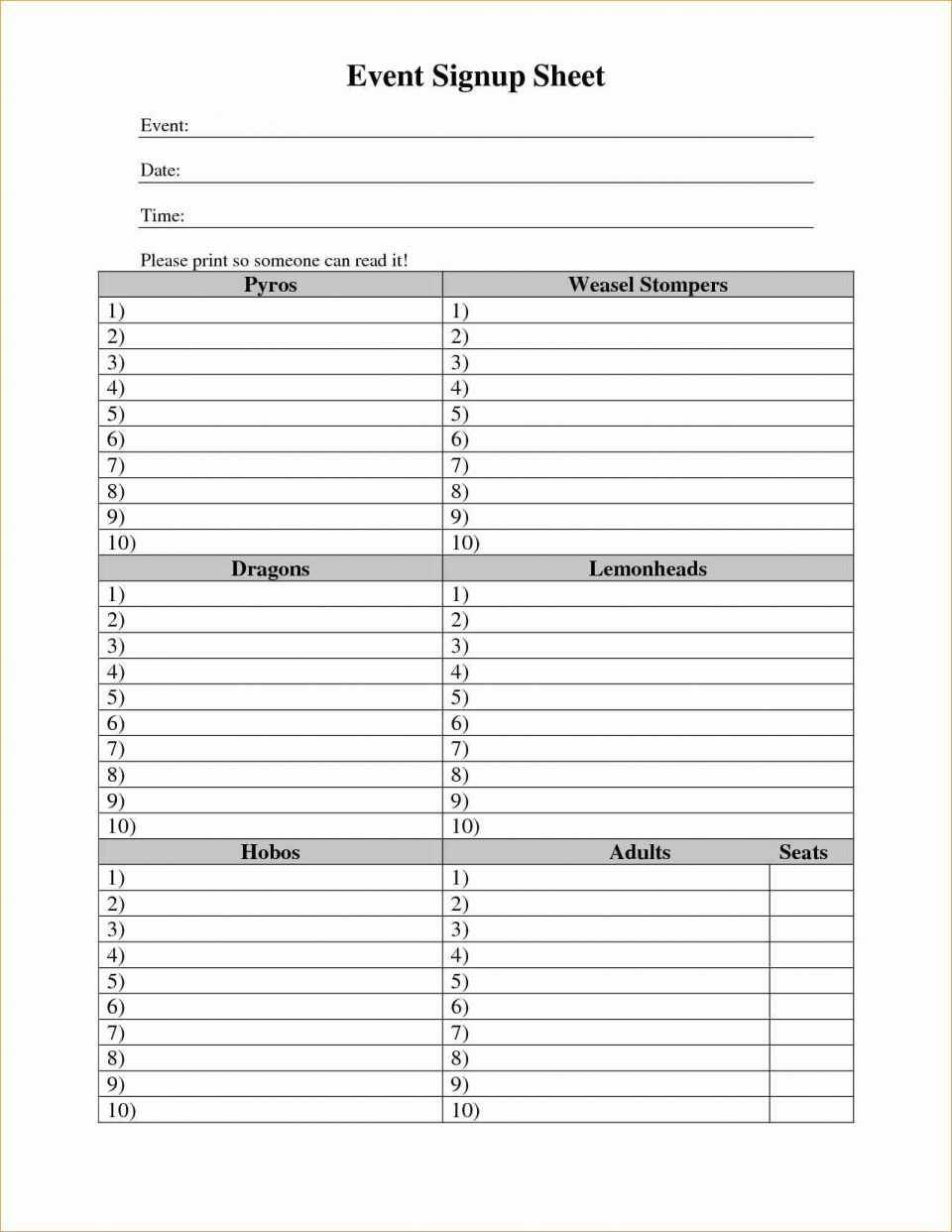004 Template Ideas Potluck Signup Sheet Word Awesome Snack With Regard To Potluck Signup Sheet Template Word