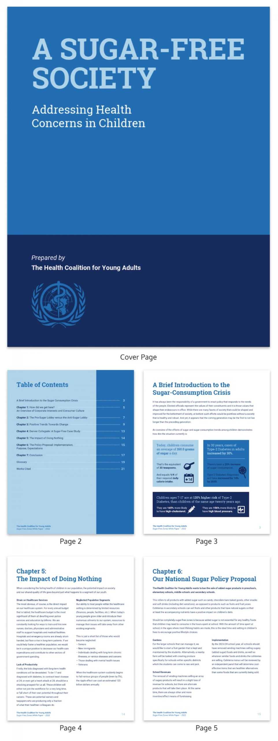 006 Report Royal Blue2X Free White Paper Template Dreaded Inside White Paper Report Template