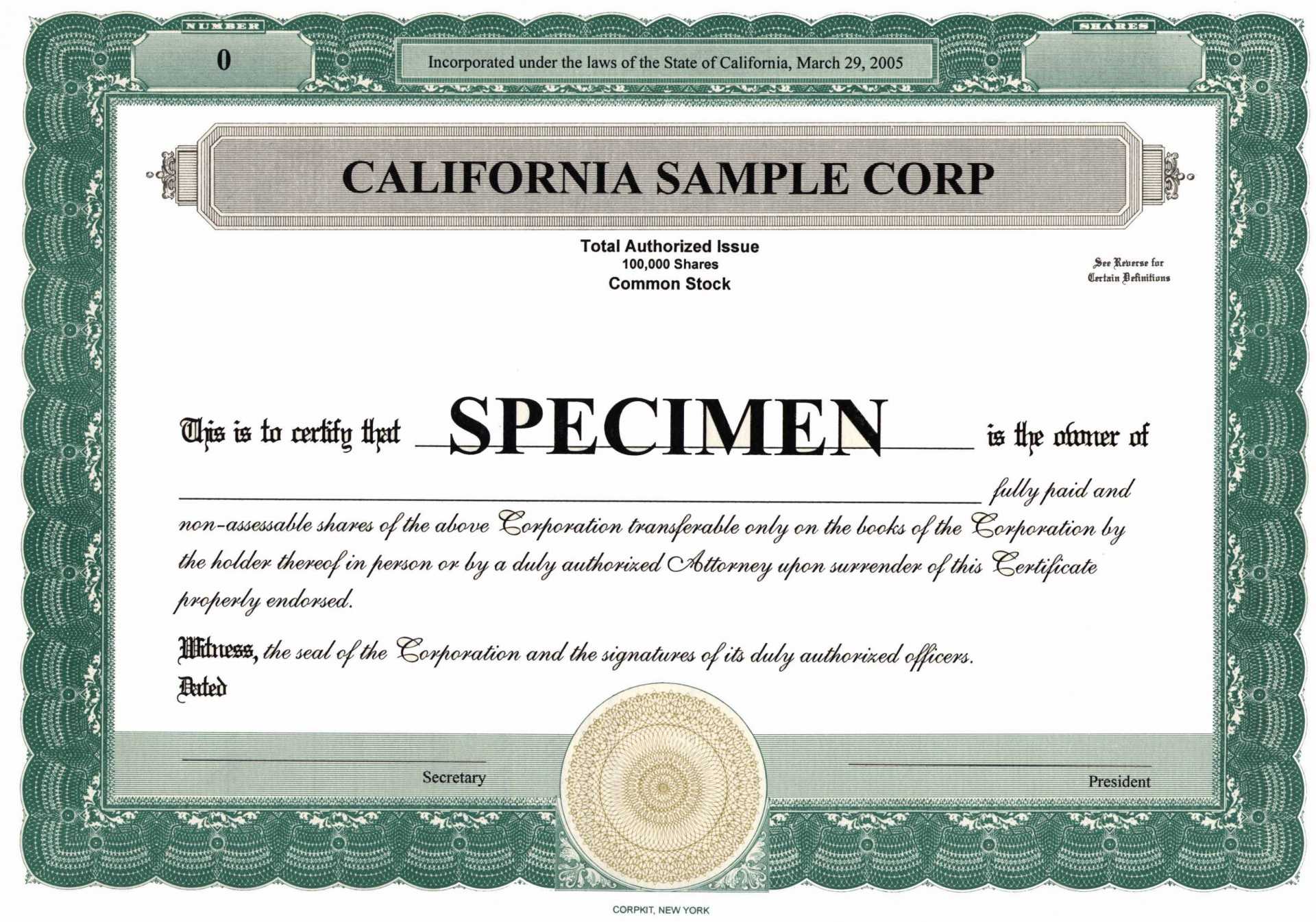 007 Stock Certificate Templates Word Download Now Blank Free With Regard To Blank Share Certificate Template Free