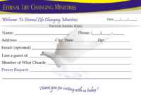 007 Template Ideas Eternal Life Visitor Card Church within Church Visitor Card Template Word