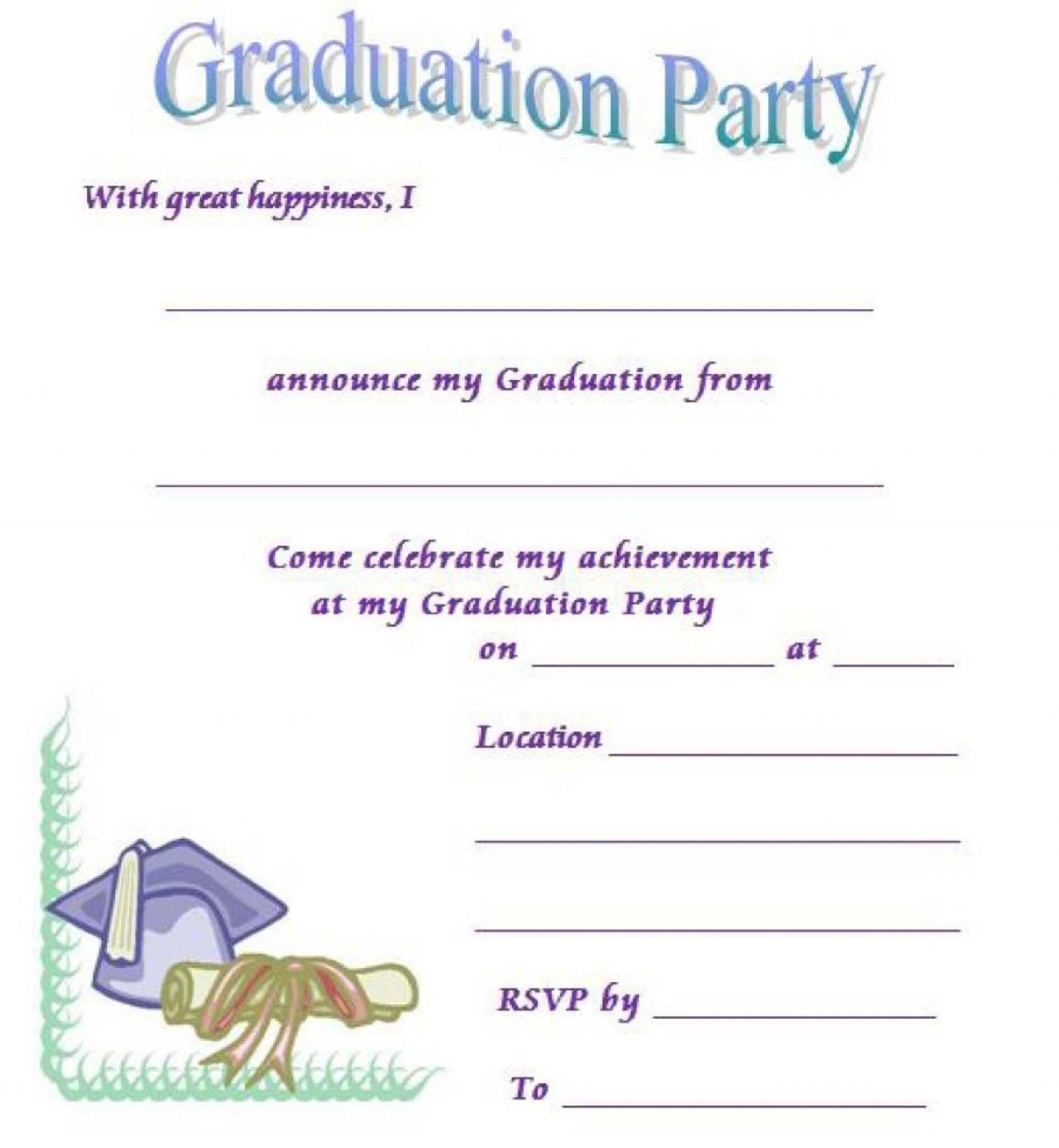 008 Graduation Invitation Templates Template Ideas Microsoft For ...