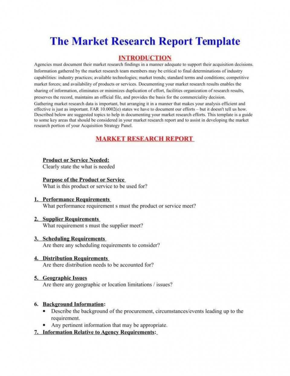 008 Market Research Report Template Unusual Ideas Word Free Throughout Market Research Report Template