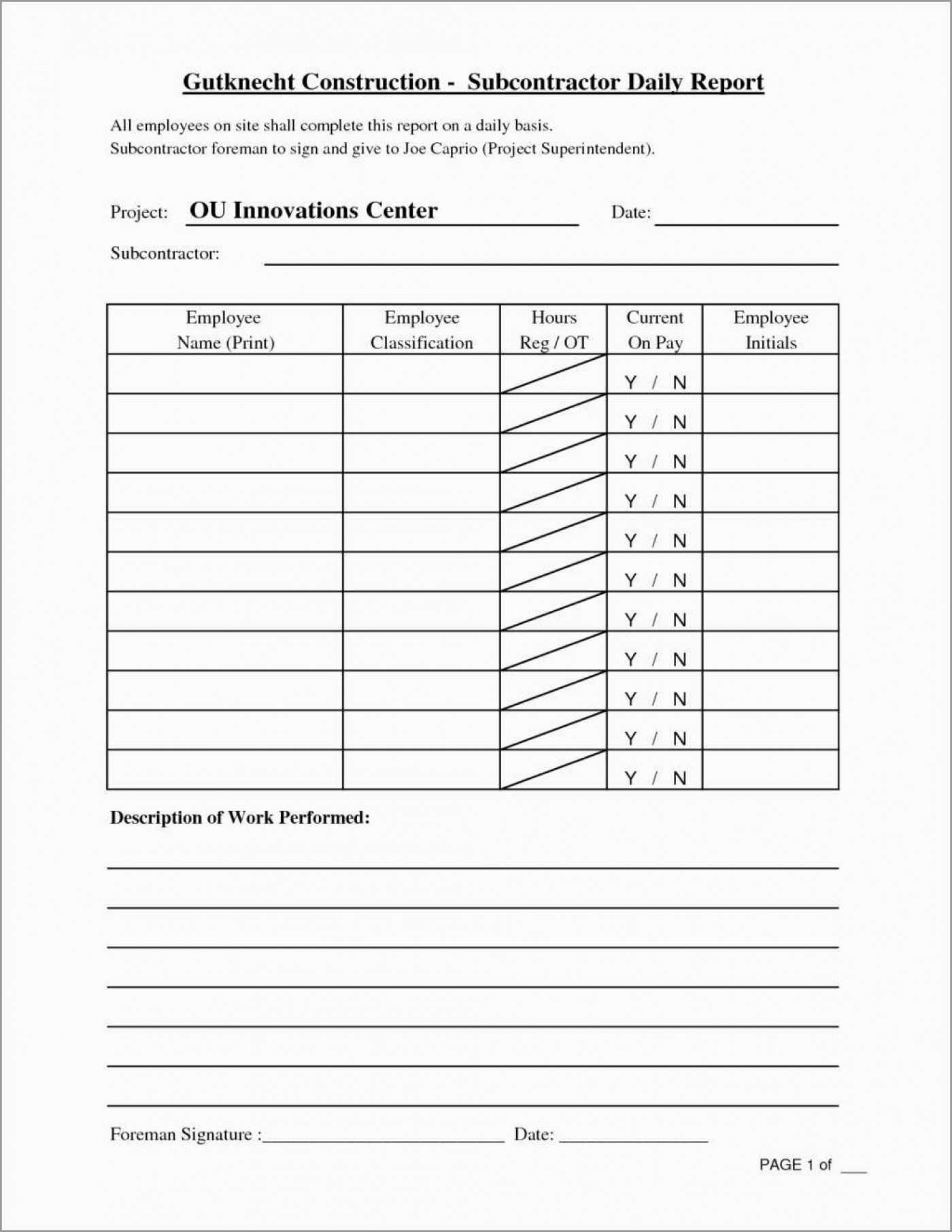 008 Template Ideas Construction Dailyeport Excel Progressd In Production Status Report Template