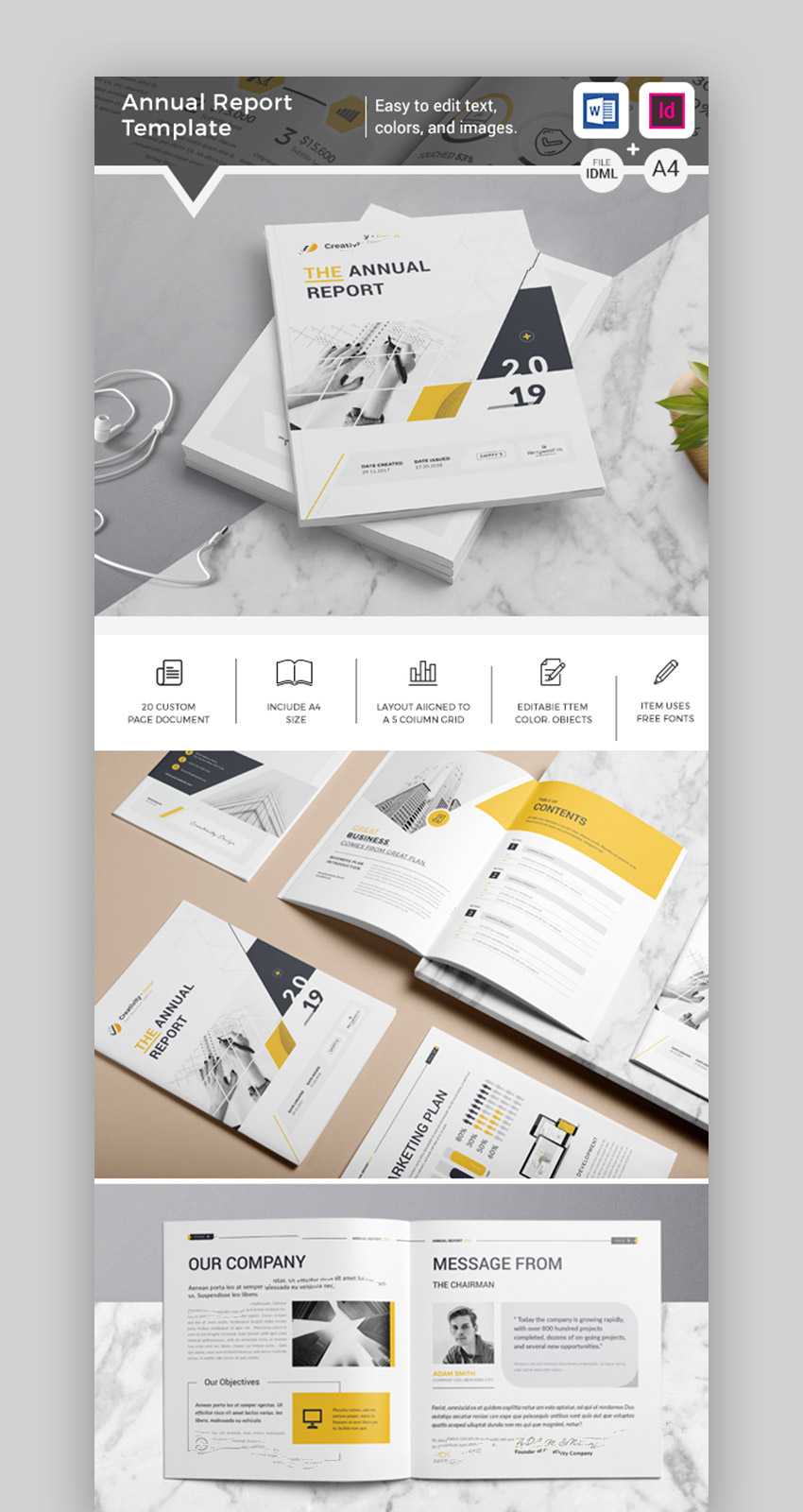 009 Annual Report Template Ideas Free Indesign Templates In Free Annual Report Template Indesign
