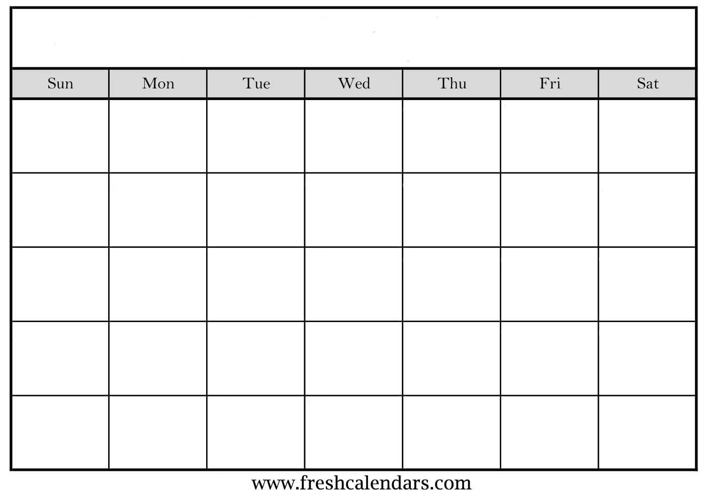 009 Blank Calendar Template Gray With Week Ideas Striking Pertaining To Full Page Blank Calendar Template