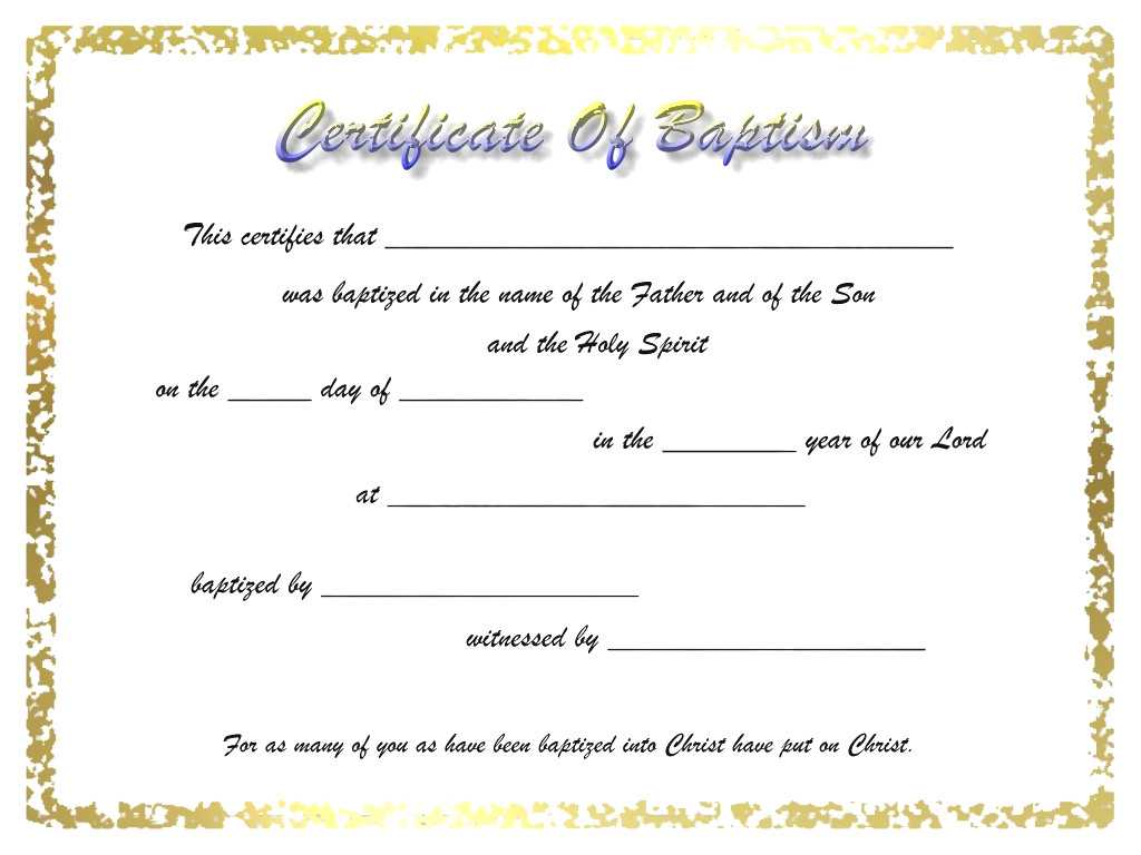 009 Certificate Of Baptism Template Unique Ideas Broadman Inside Baptism Certificate Template Word