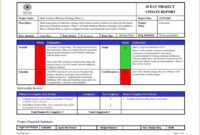 009 Project Management Report Template Excel And Status throughout Weekly Progress Report Template Project Management