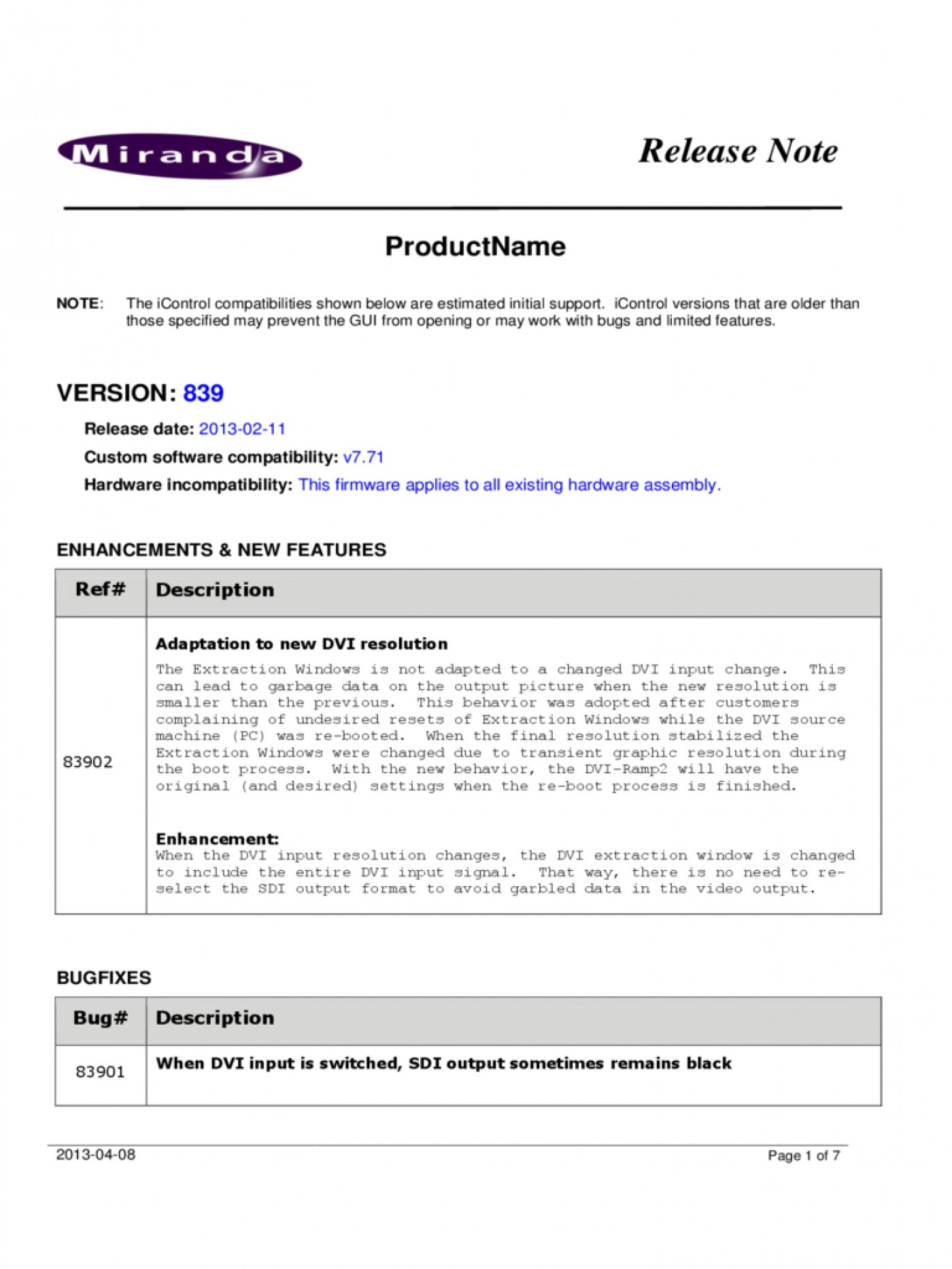 009 Template Ideas Software Release Notes Better Pdf In Software Release Notes Template Word