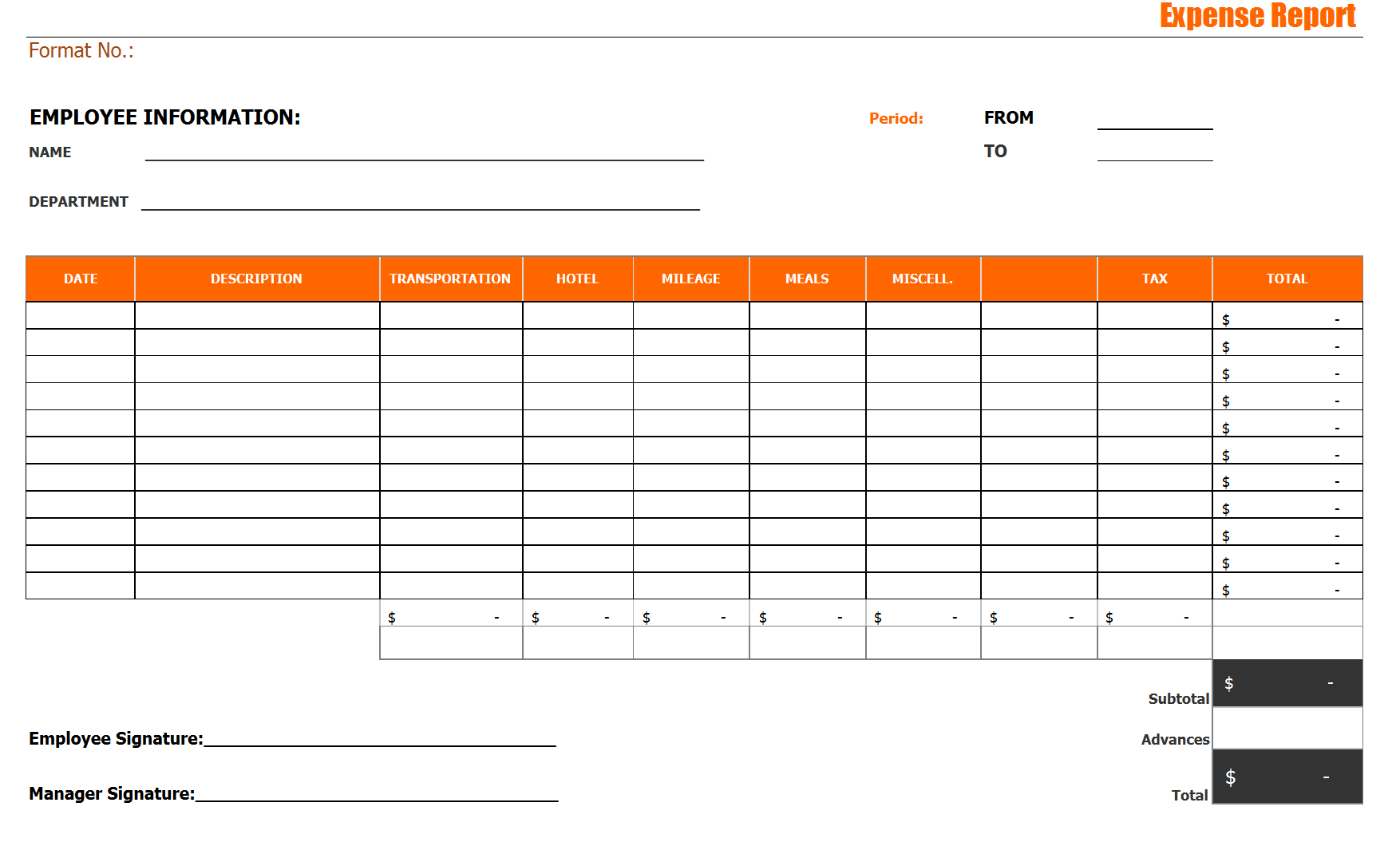 010 Free Expense Report Template Ideas Basic Monthly With Inside Daily Expense Report Template