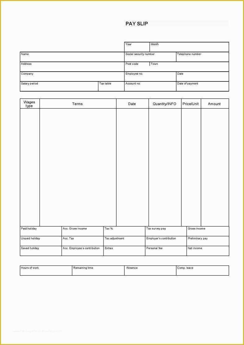 011 Pay Stub Template Word Ideas Free Download Of Templates Regarding Pay Stub Template Word Document