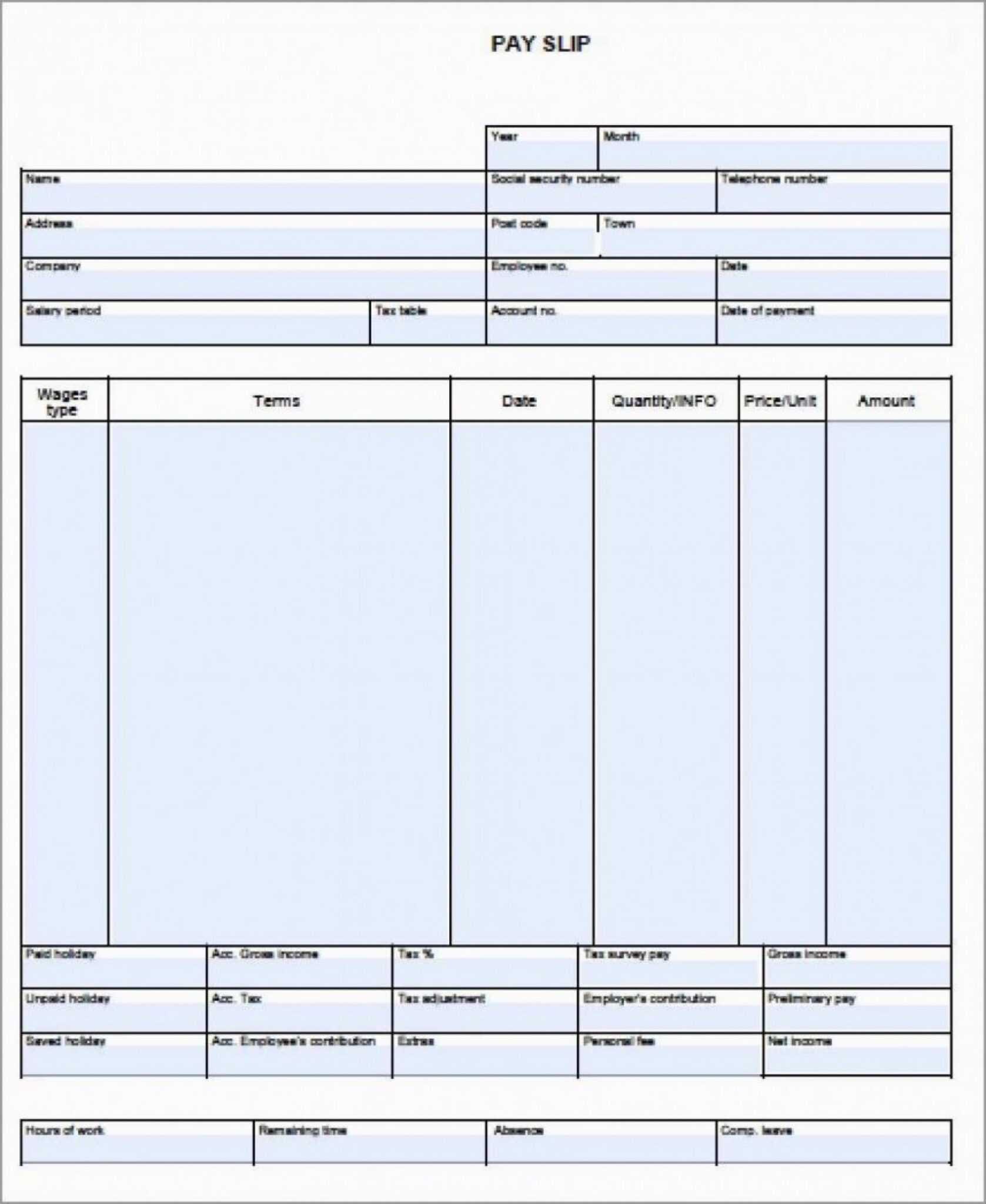 011 Template Ideas Pay Stub Free Canada Canadian Payslip for Blank