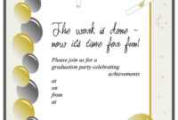 012 Graduation Invitation Templates Template Ideas Party pertaining to Graduation Party Invitation Templates Free Word