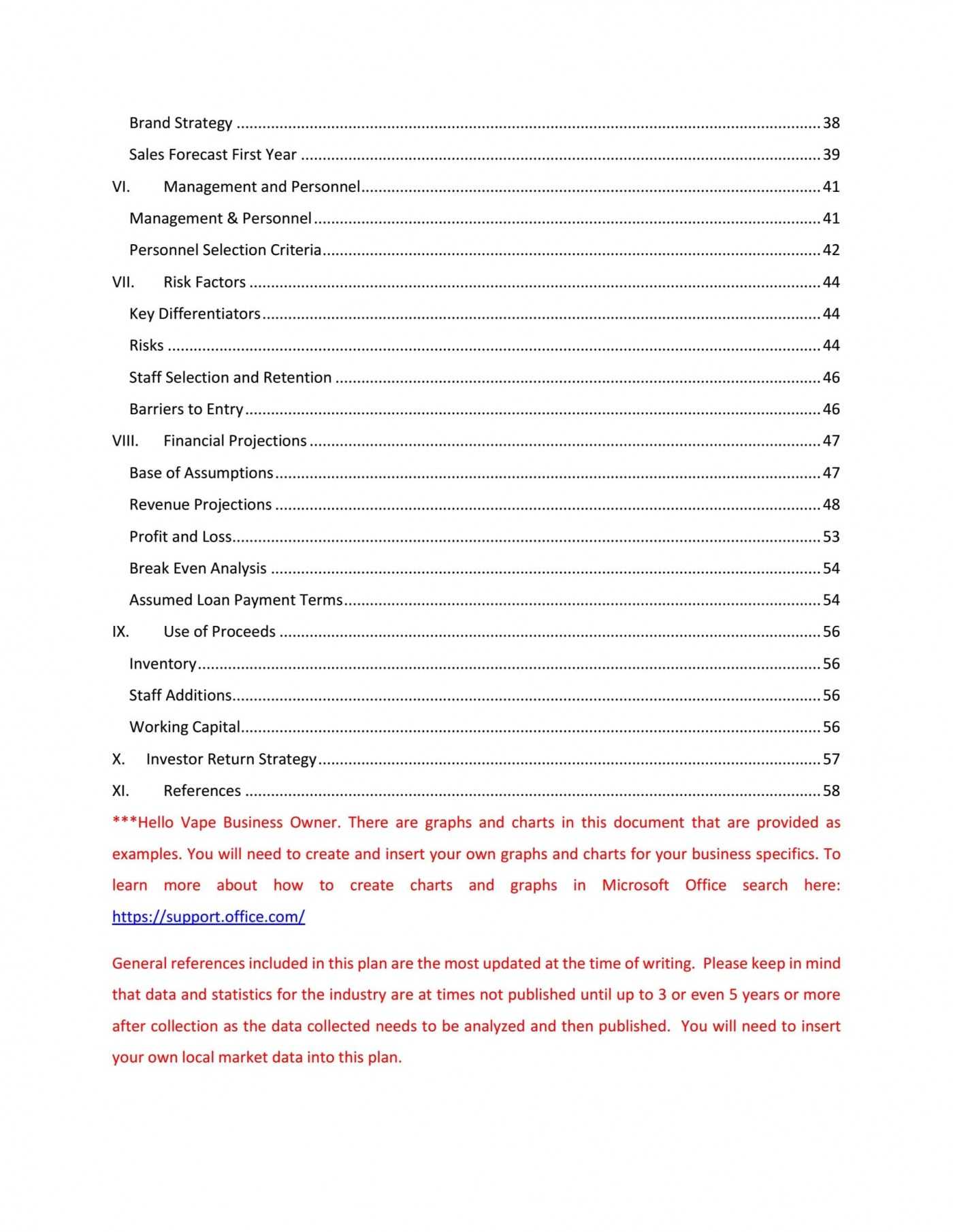 013 Microsoft Office Business Plan Templates Template Ideas With Microsoft Word Table Of Contents Template