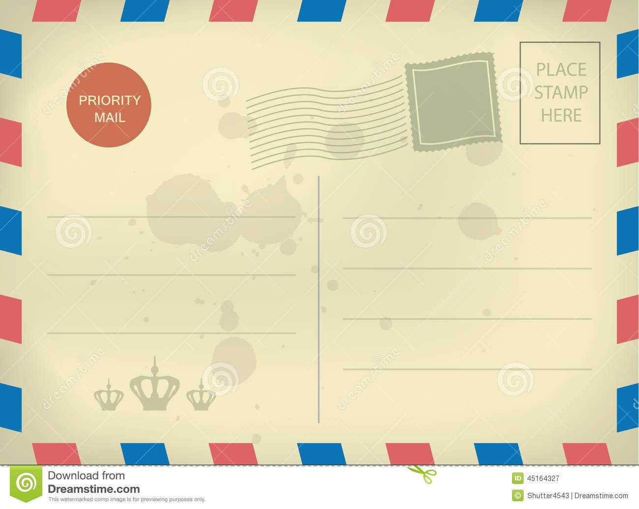 014 Blank Postcard Template Free Ideas Vintage Style Stamps Inside Free Blank Postcard Template For Word