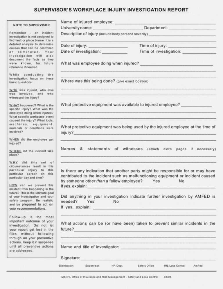 014 Fire Incident Report Word Format 20accident Example For Sample Fire 