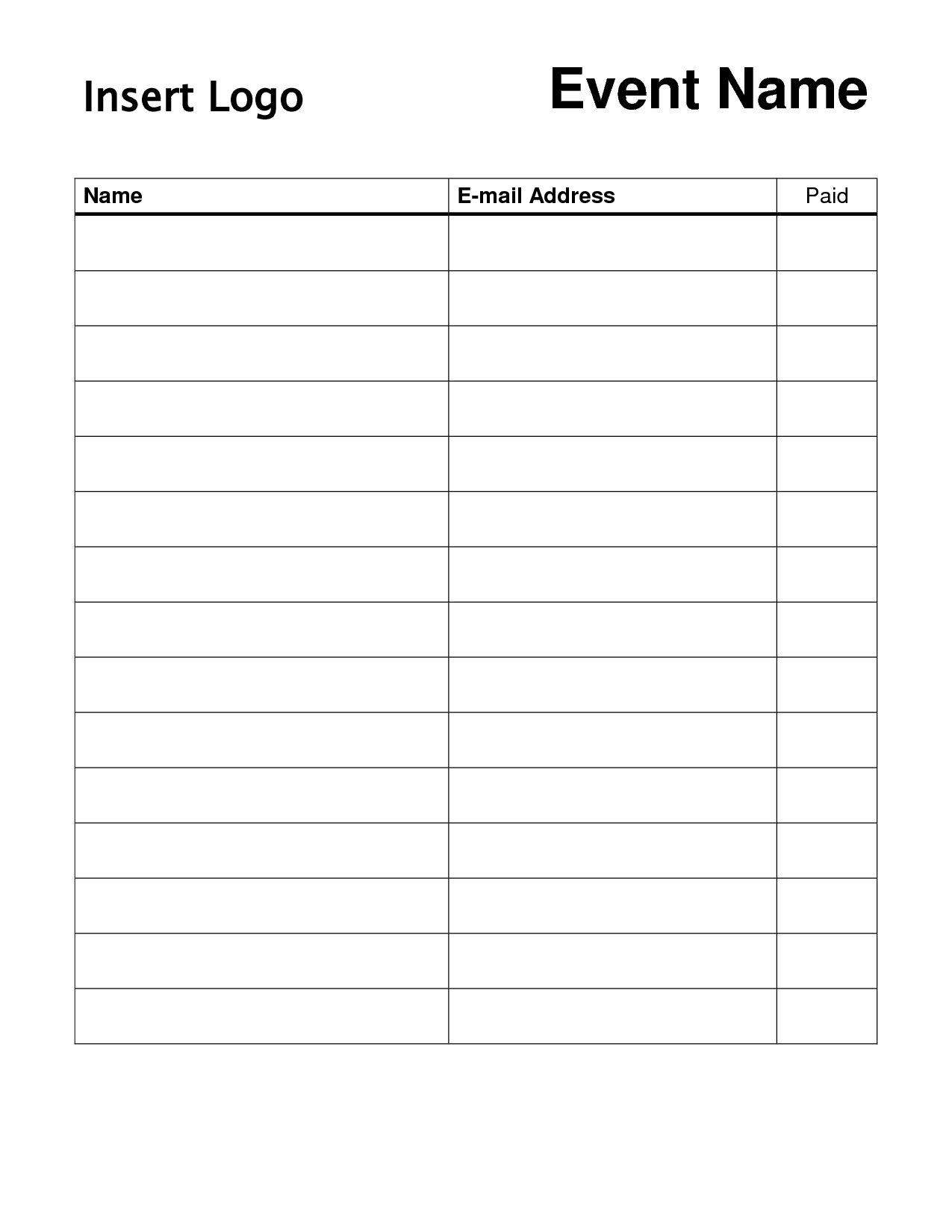 015 Blank Sign Up Sheet Template Printable 44938 Free Regarding Free Sign Up Sheet Template Word