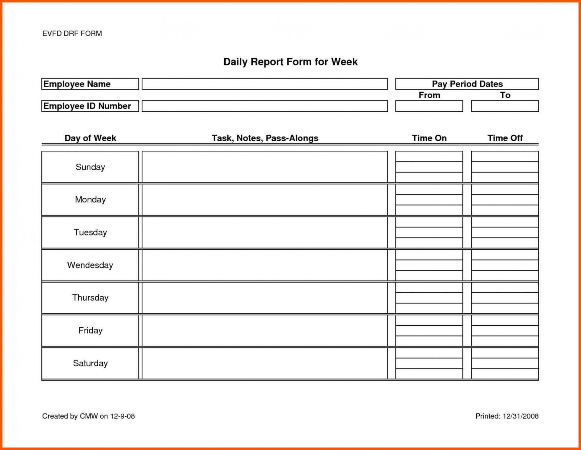 015 Daily Activity Report Template Construction Meetings And With Daily Activity Report Template