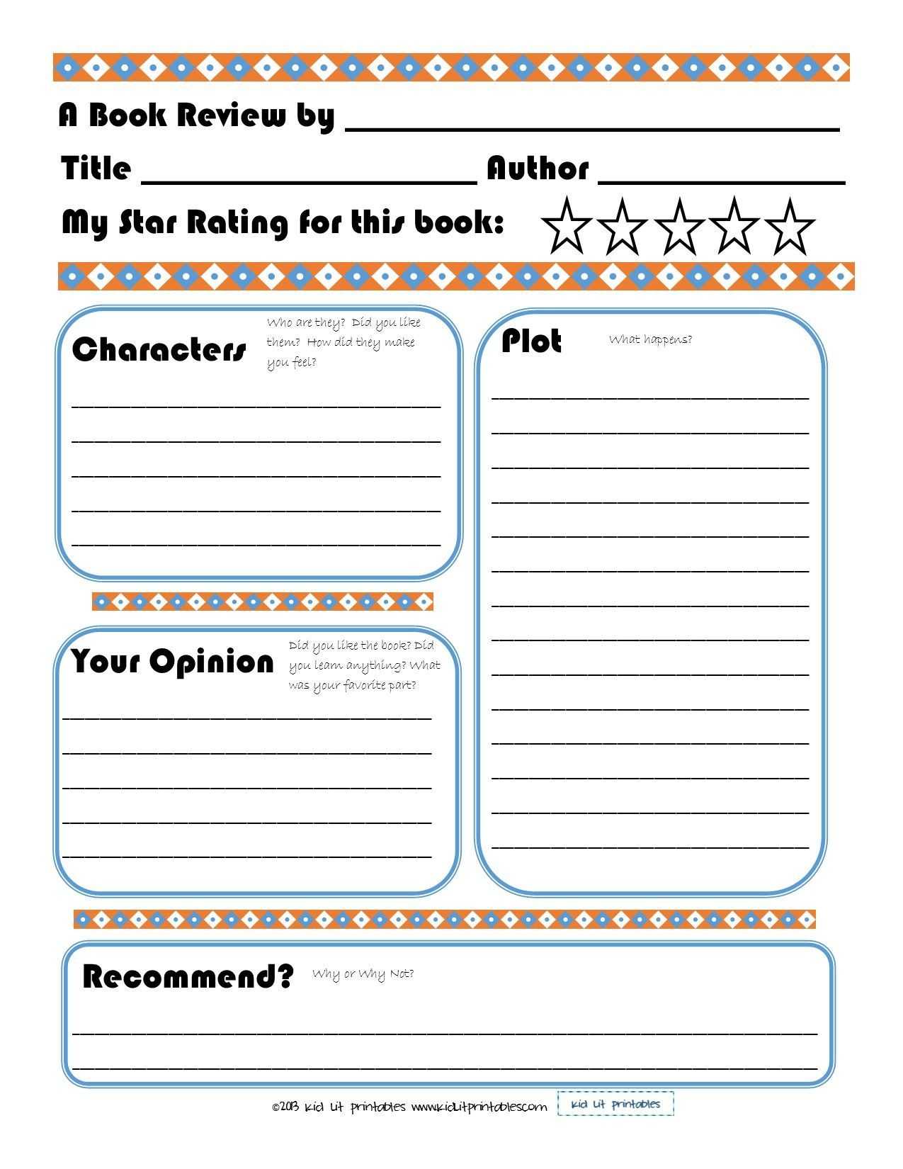 015 Template Ideas Free Printable Book Report Forms Teaching With Book Report Template Middle School