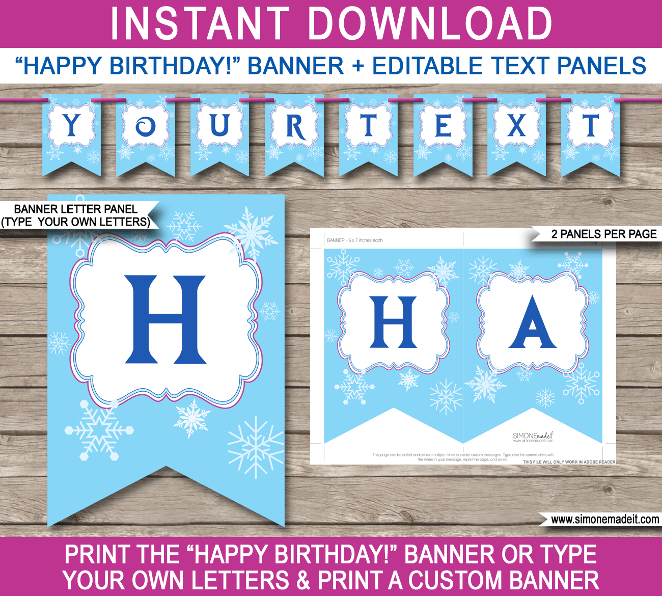 016 Diy Birthday Banner Template Free Printable Happy In Diy Party Banner Template
