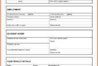 016 Vehicle Accident Report Form Template Doc Ideas Incident in Vehicle Accident Report Template