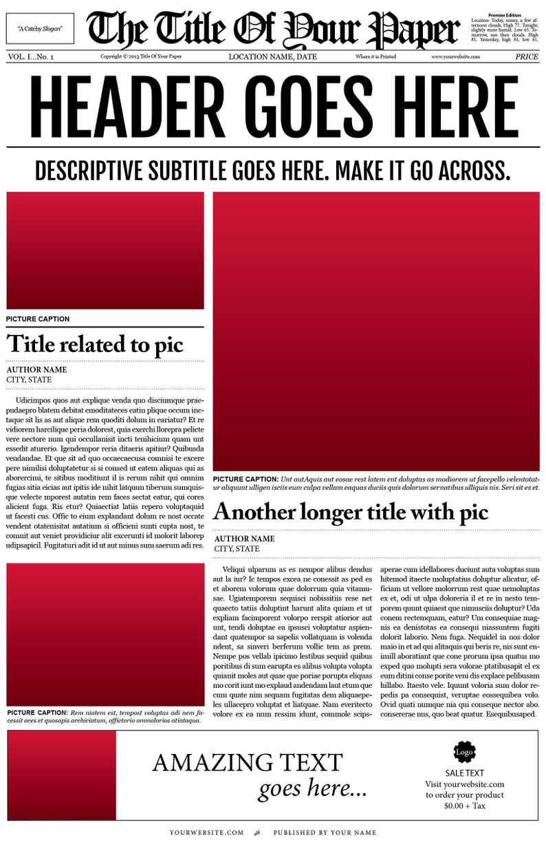 018 Free Newspaper Template For Word Ideas Microsoft Il With Blank Newspaper Template For Word