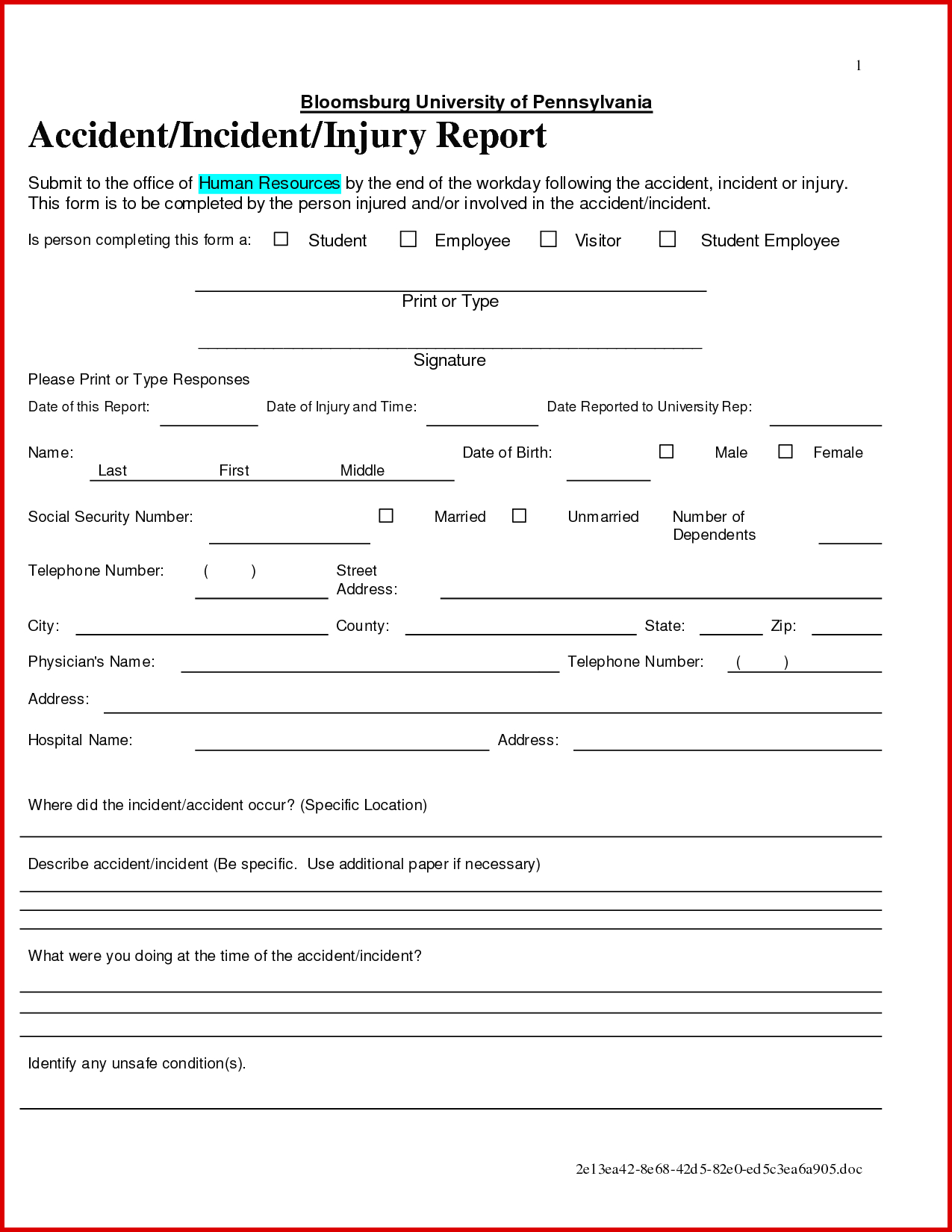018 Security Incident Report Form Template Word Ideas Throughout Incident Report Form Template Doc