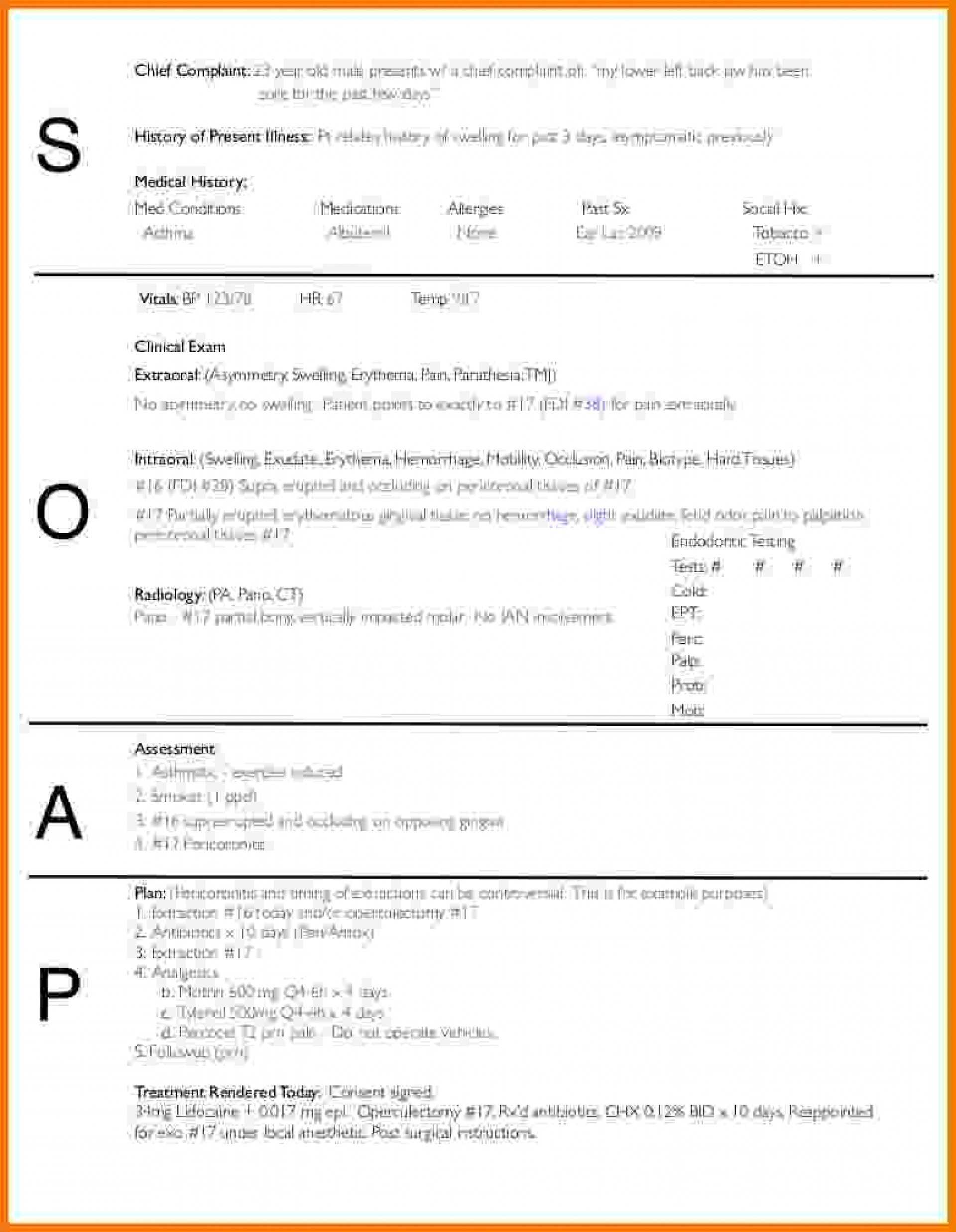 019 Blank Soap Note Template Ideas Notes Soapnotes Phpapp01 For Soap Report Template
