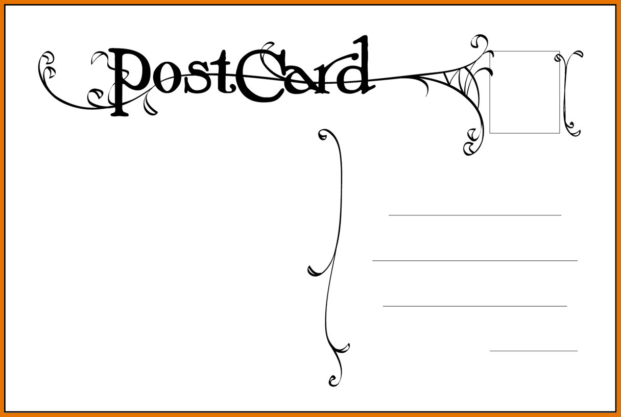 019 Template Ideas Blank Postcard Free Word Inside In Free Blank Postcard Template For Word