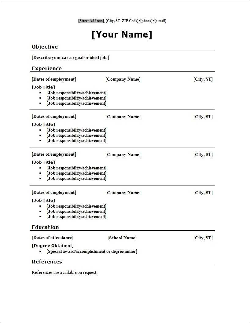 020 Free Cv Templates Microsoft Word With Picture Template Throughout Free Blank Resume Templates For Microsoft Word