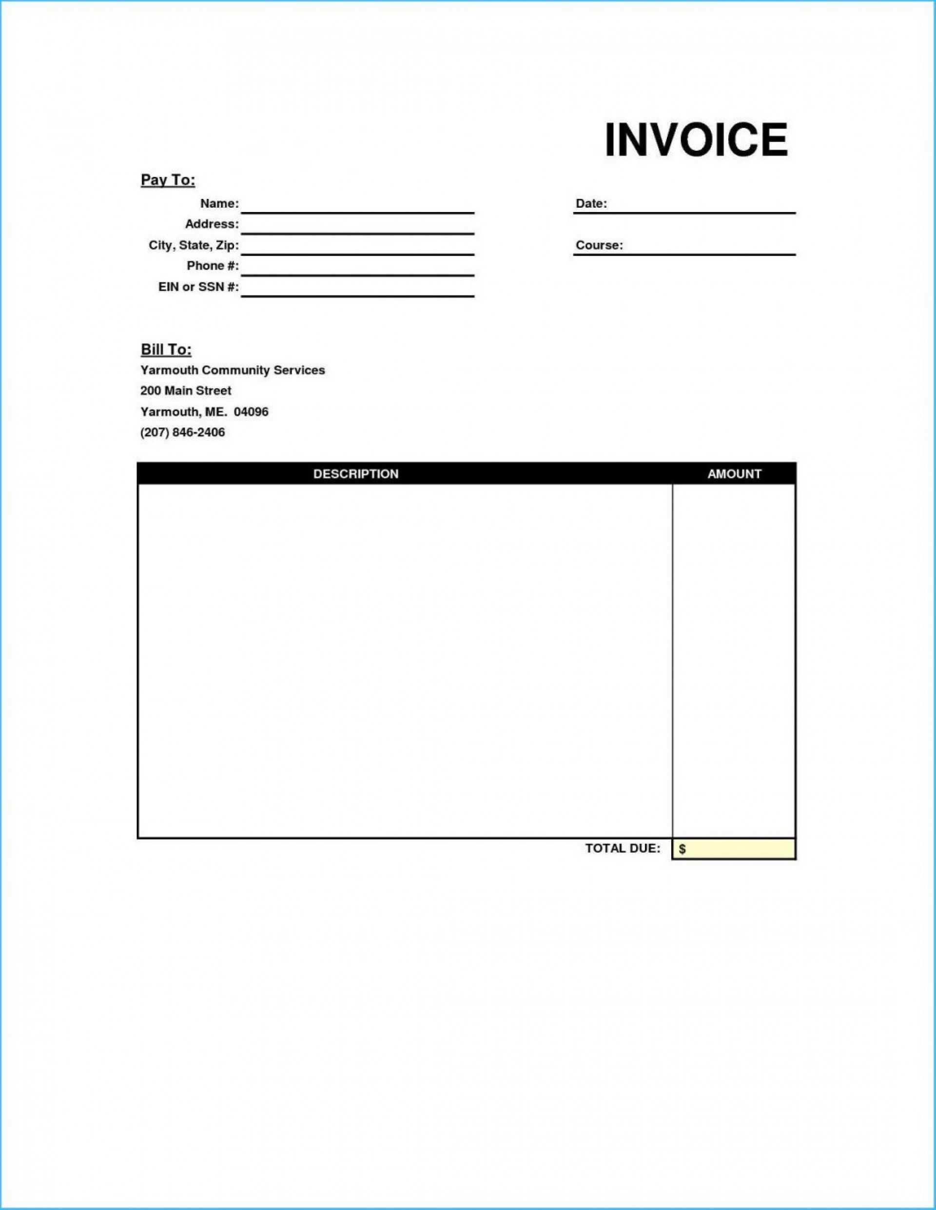 020 Template Ideas Free Printable Invoice Microsoft Singular With Regard To Free Printable Invoice Template Microsoft Word