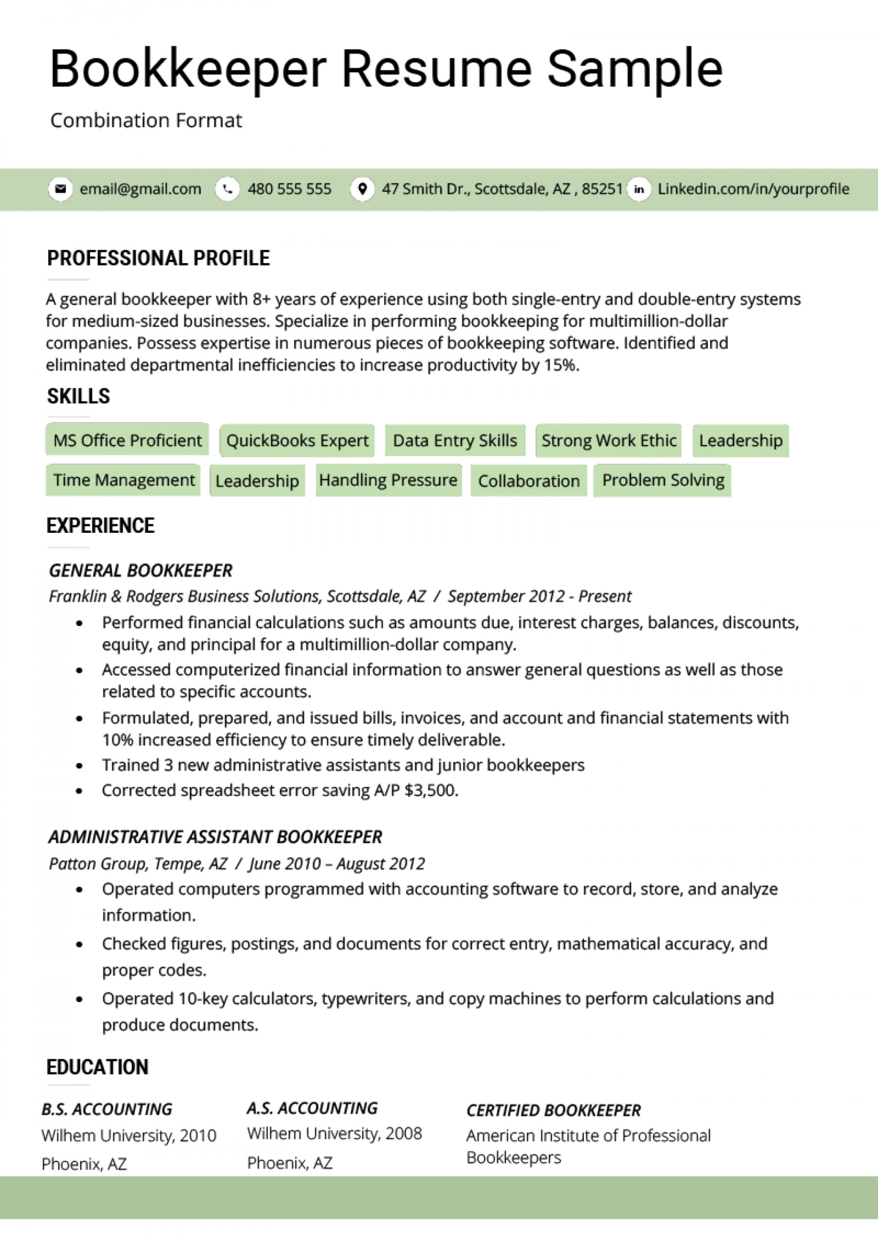 021 Combination Resume Template Word Bination Format Inside Combination Resume Template Word