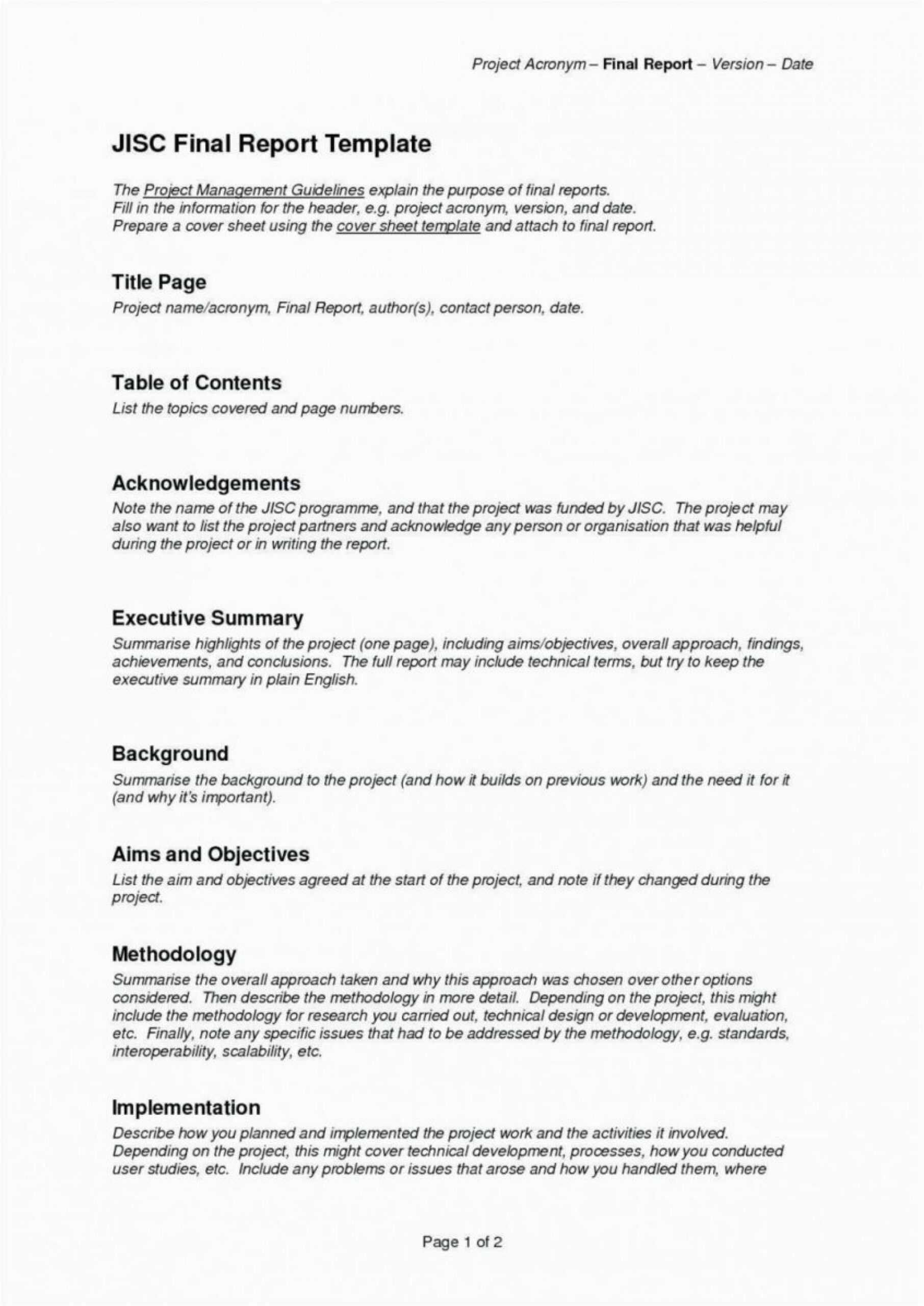 023 Template Ideas Project Executive Summarynagement Example With Business Analyst Report Template