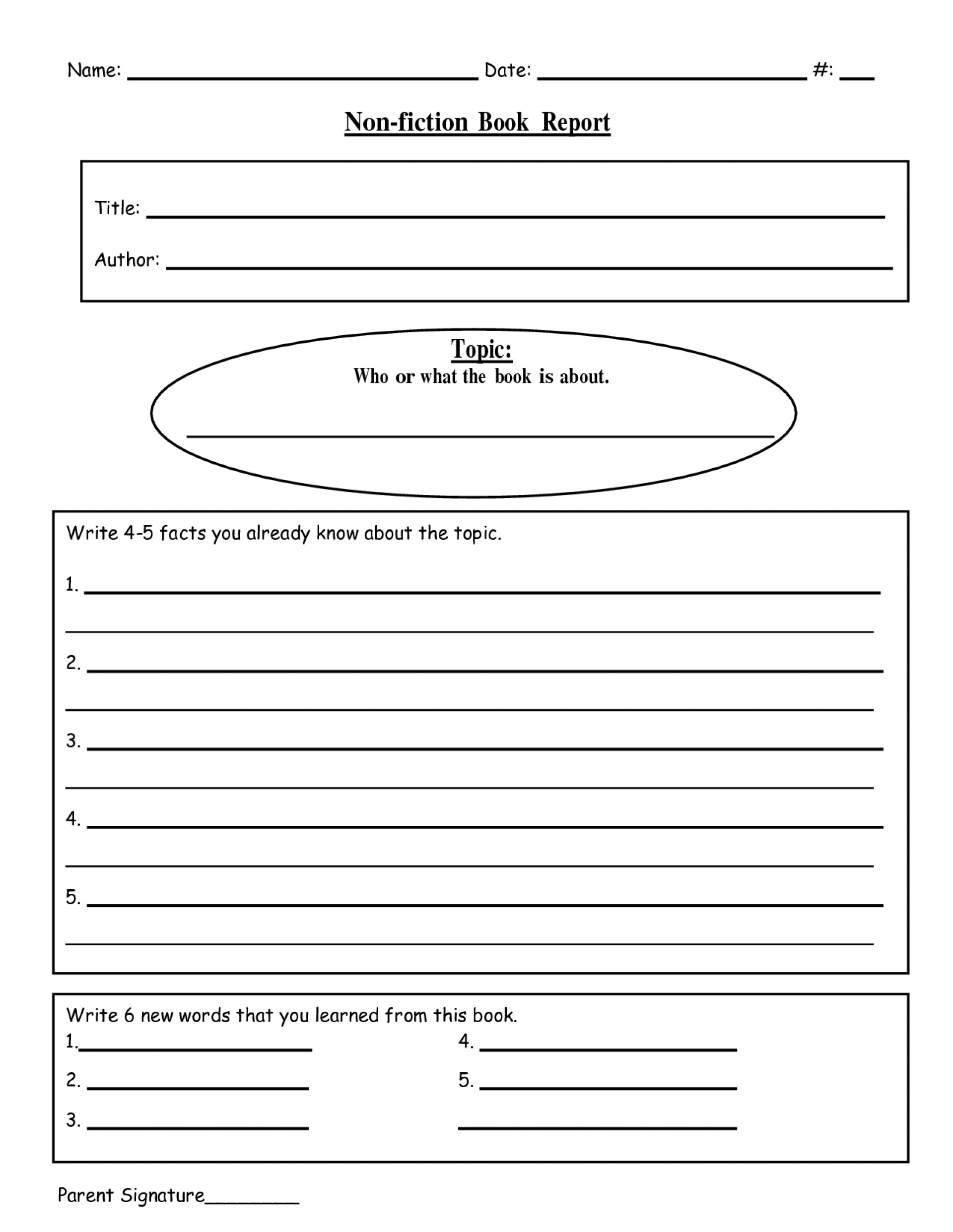 024 2Nd Grade Book Report Template 132370 Free Templates Within Second Grade Book Report Template