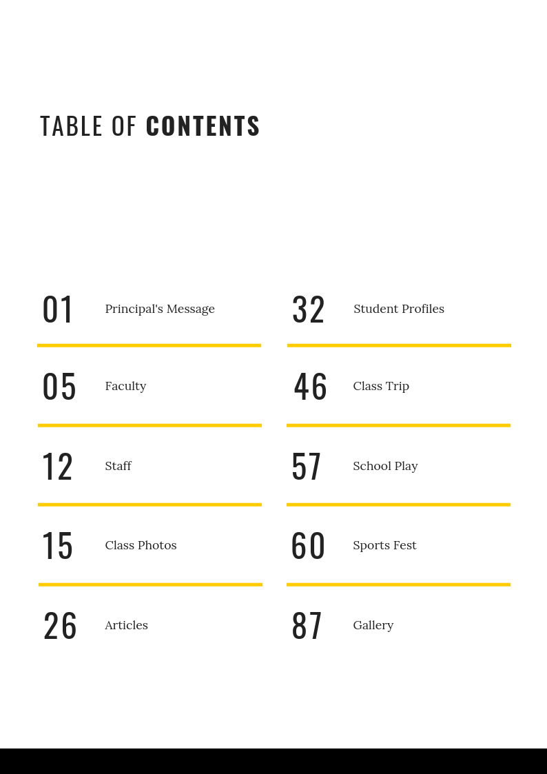 024 Template Ideas Table Of Contents Stunning Free Blank Pdf Pertaining To Blank Table Of Contents Template Pdf