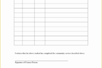 024 Volunteer Hours Form Template Application Unbelievable with regard to Community Service Template Word