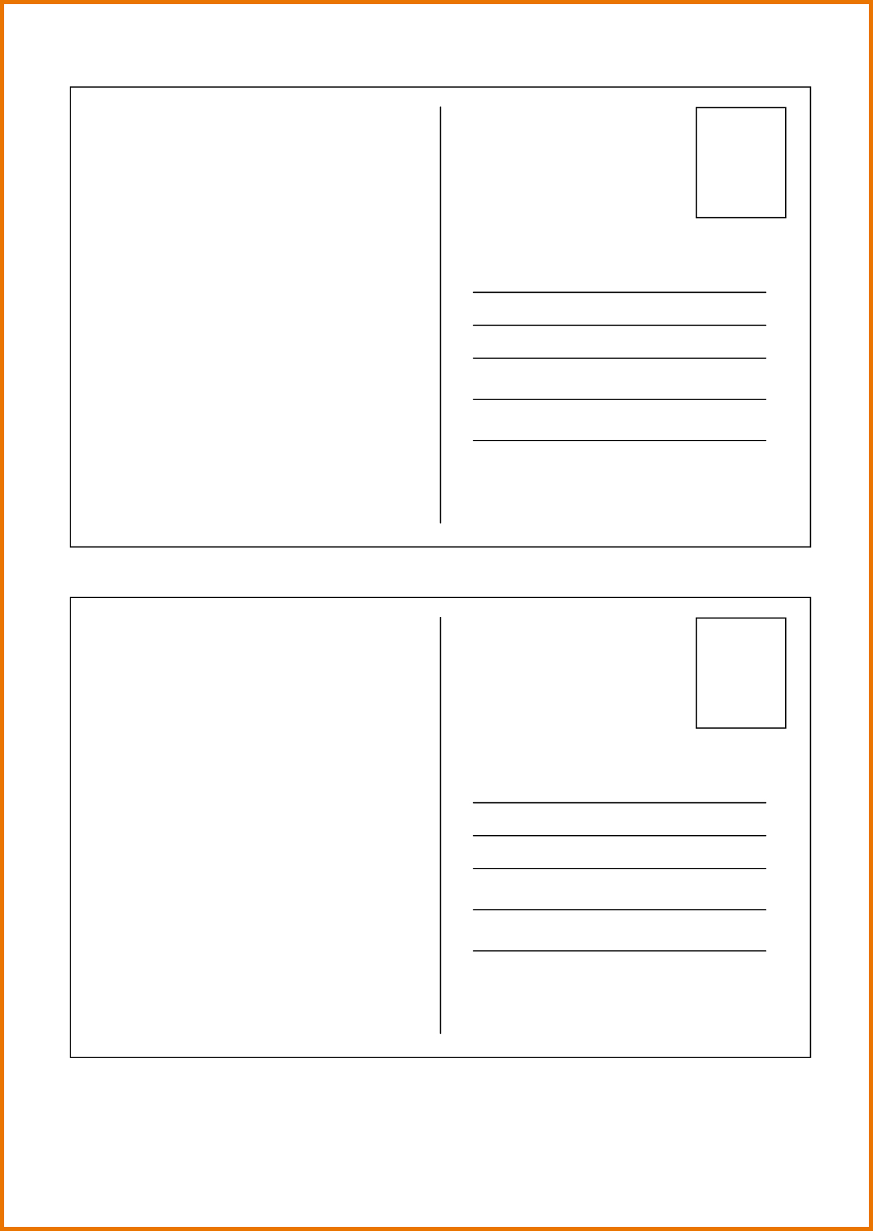 025 Blank Postcard Template Free Printable Religious With Microsoft Word 4X6 Postcard Template