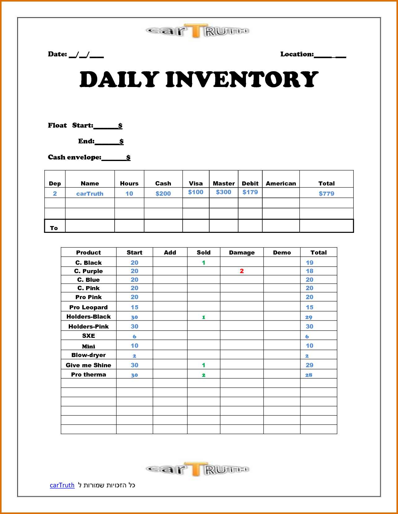 025 Daily Sales Report Template Retail Business Templates For Free Daily Sales Report Excel Template