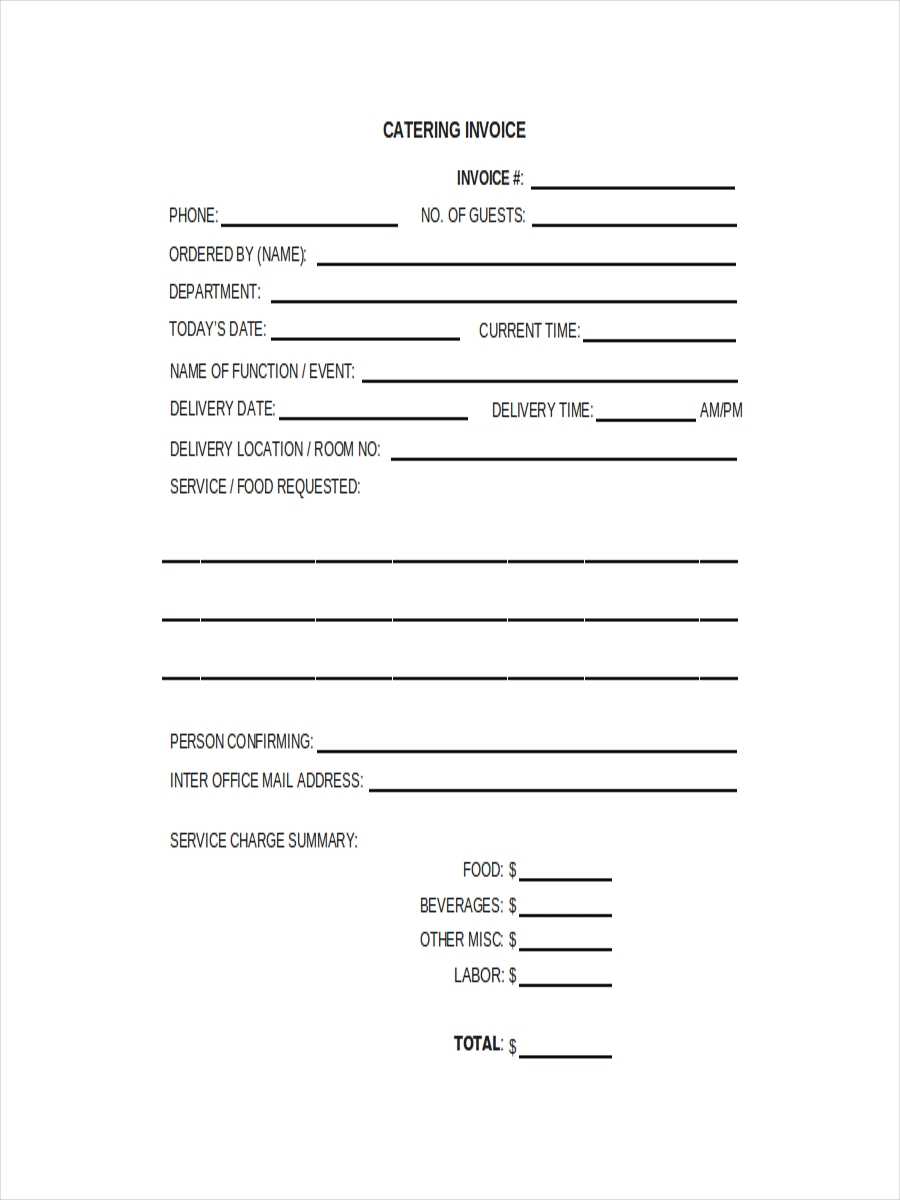 026 Free Catering Contract Template Receipt Unique Ideas For Catering Contract Template Word