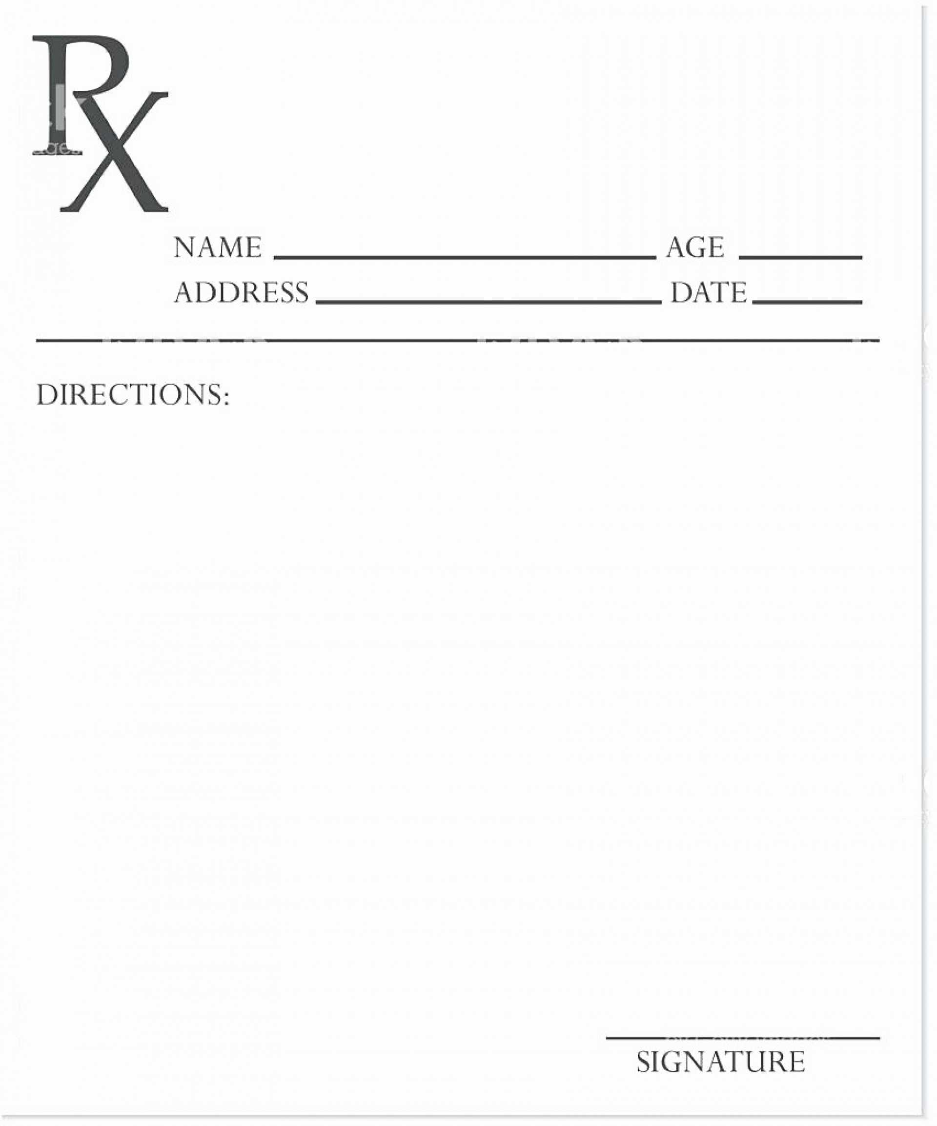 026 Template Ideas Free Collection Medication Administration For Blank Prescription Form Template