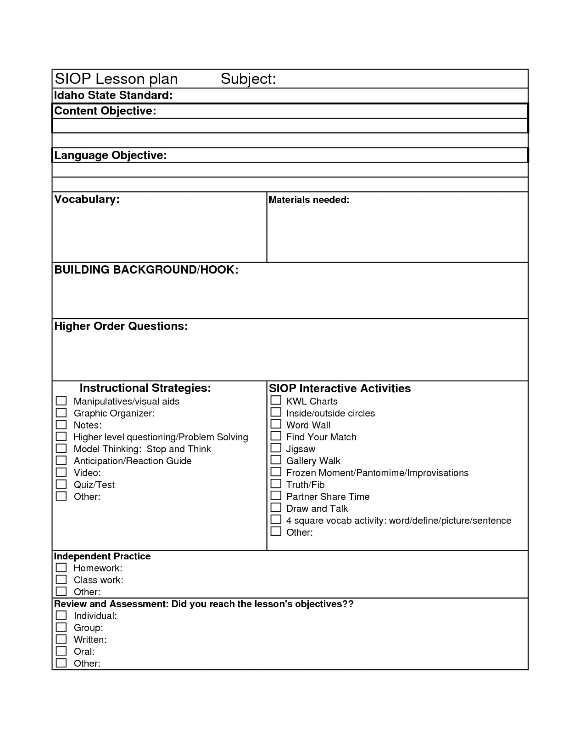 026 Template Ideas Lesson Plan Doc Archaicawful Art Plans For Kwl Chart Template Word Document