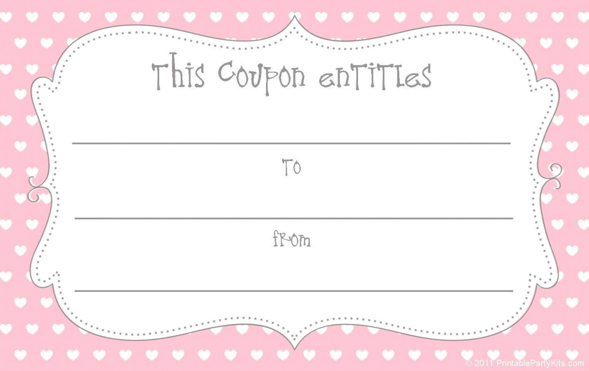 027 Free Coupon Maker Template Blank Exceptional Ideas Throughout Blank Coupon Template Printable